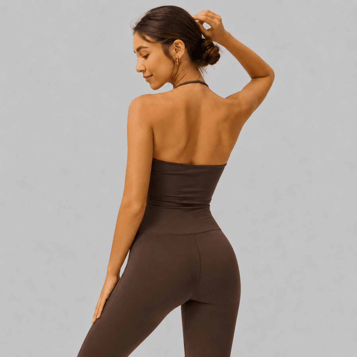 D0011 Set Deportivo Corto Chocolate - WHOLESALE VAB