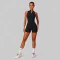 D0017 · Enterizo Deportivo Negro | Cierre Delantero - WHOLESALE VAB