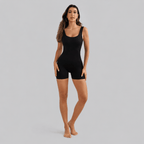 D0018 Enterizo Deportivo Negro - WHOLESALE VAB