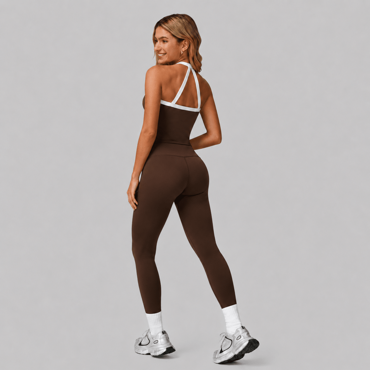 D008 Set Deportivo Largo Chocolate - WHOLESALE VAB