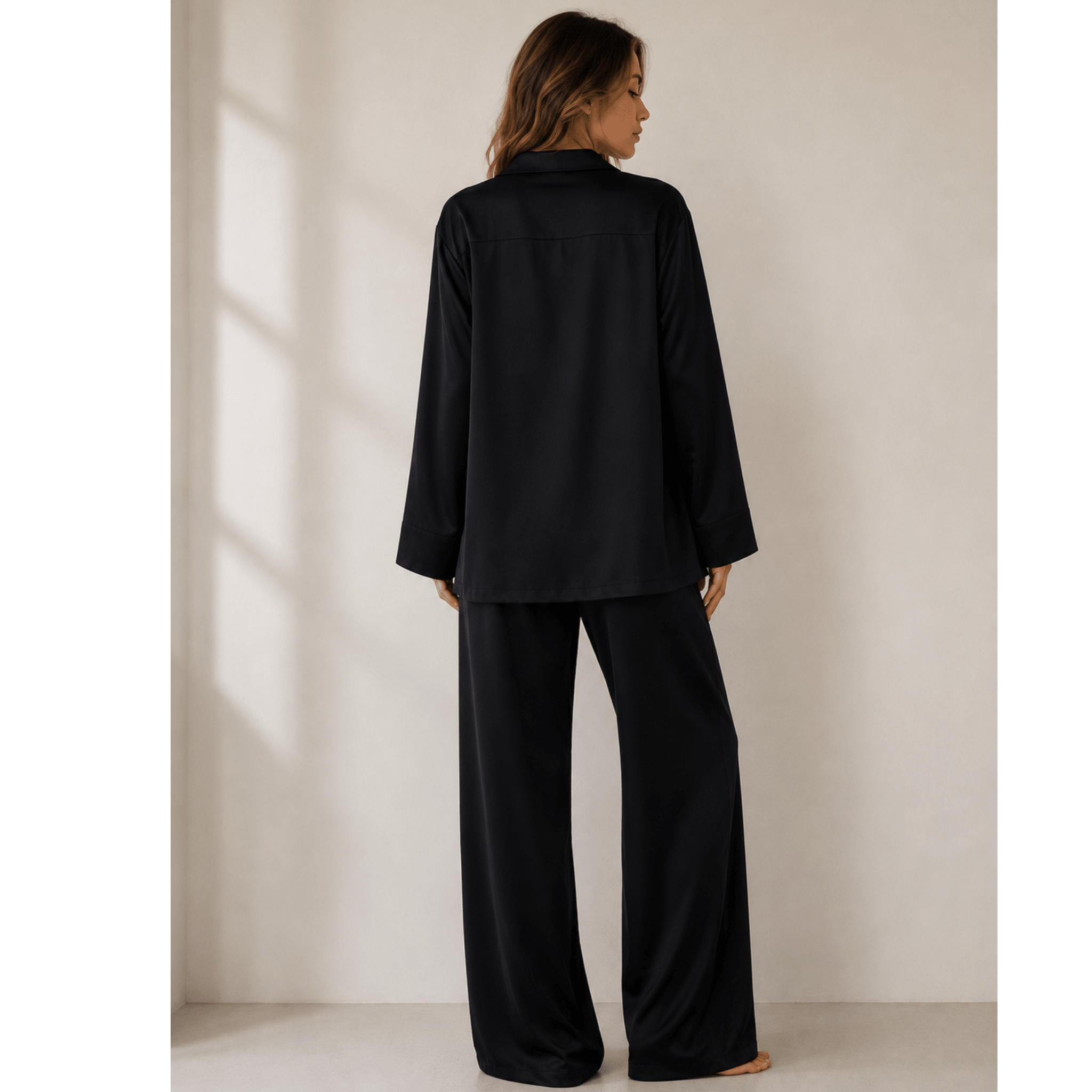 P005 · Pijama Satín Lycrado Elegante | 100% Poliéster - WHOLESALE VAB